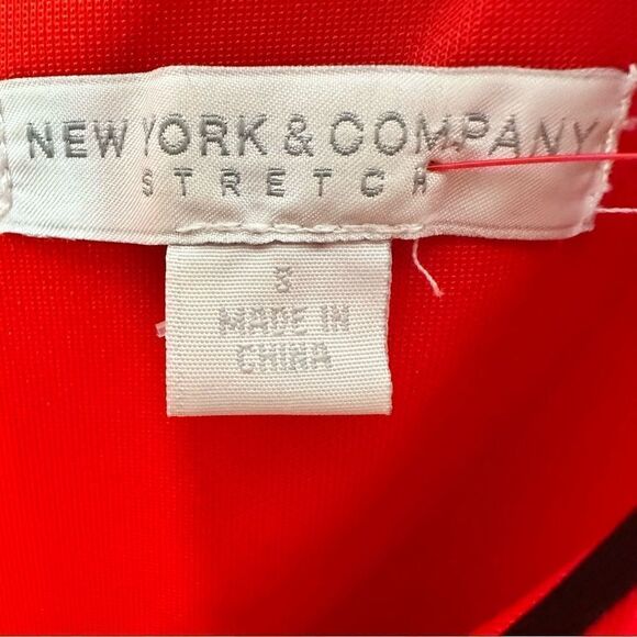 New York & Company stretch small red dress - Picture 5 of 6